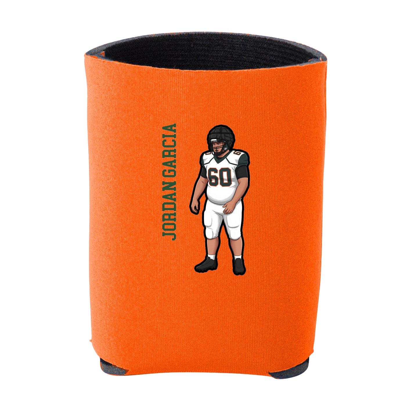 Can Holder — Name Vertical in Orange