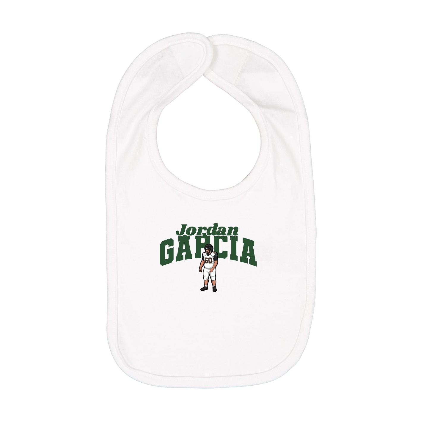 Infant Bib — Signature Arch in White