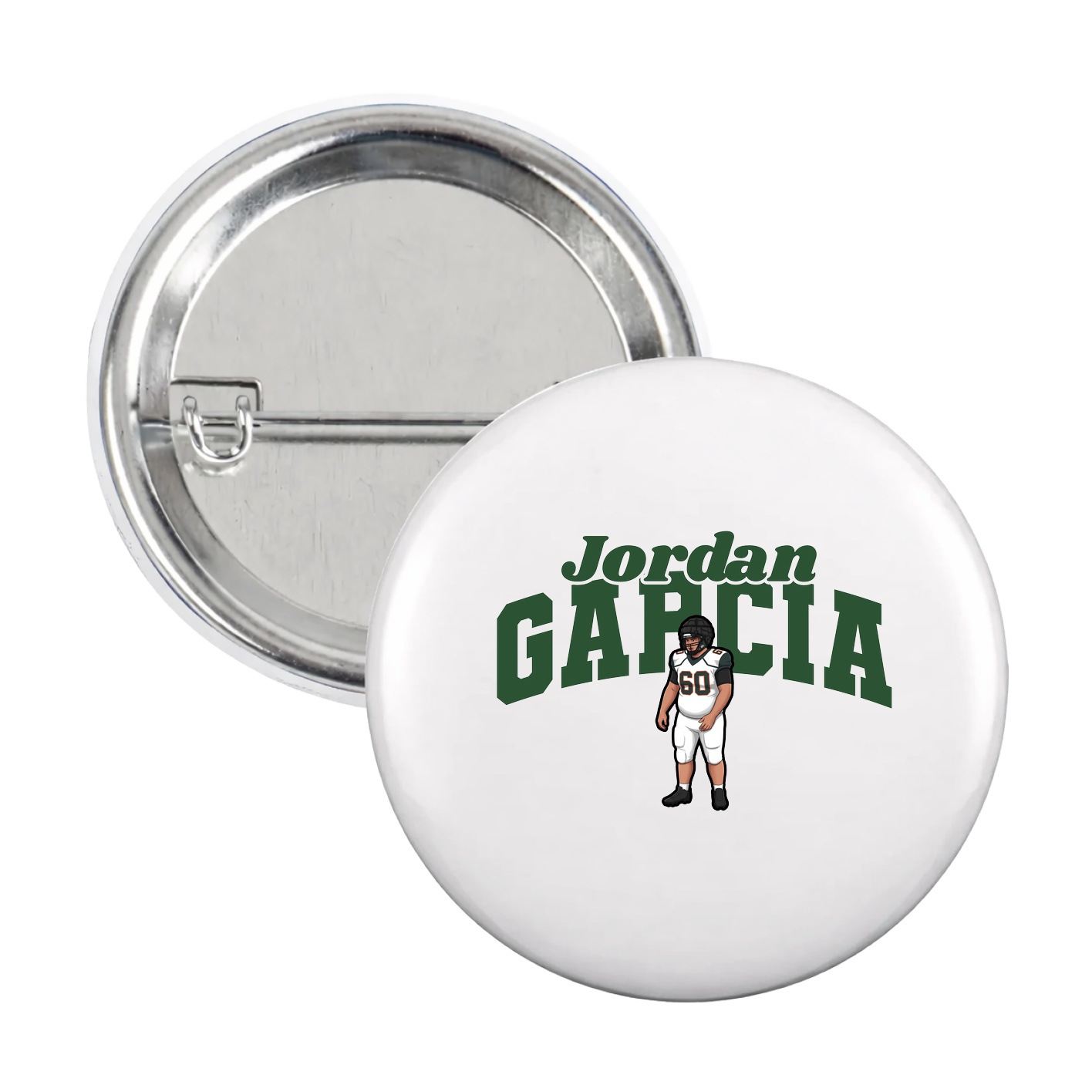 Game Day Button — Signature Arch in White