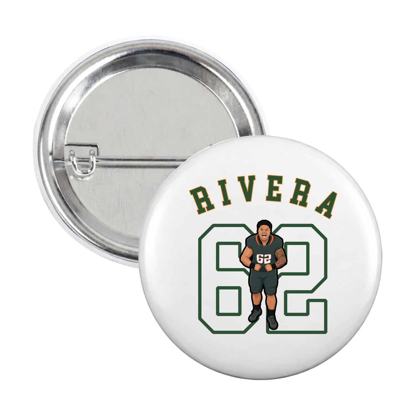 Game Day Button — Shirsey Arch in White