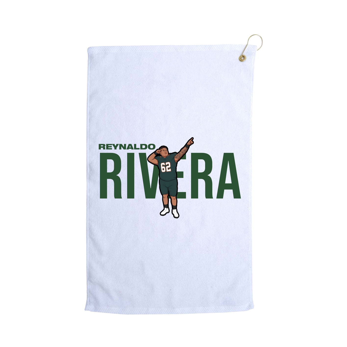 Golf Towel — Player Name in White