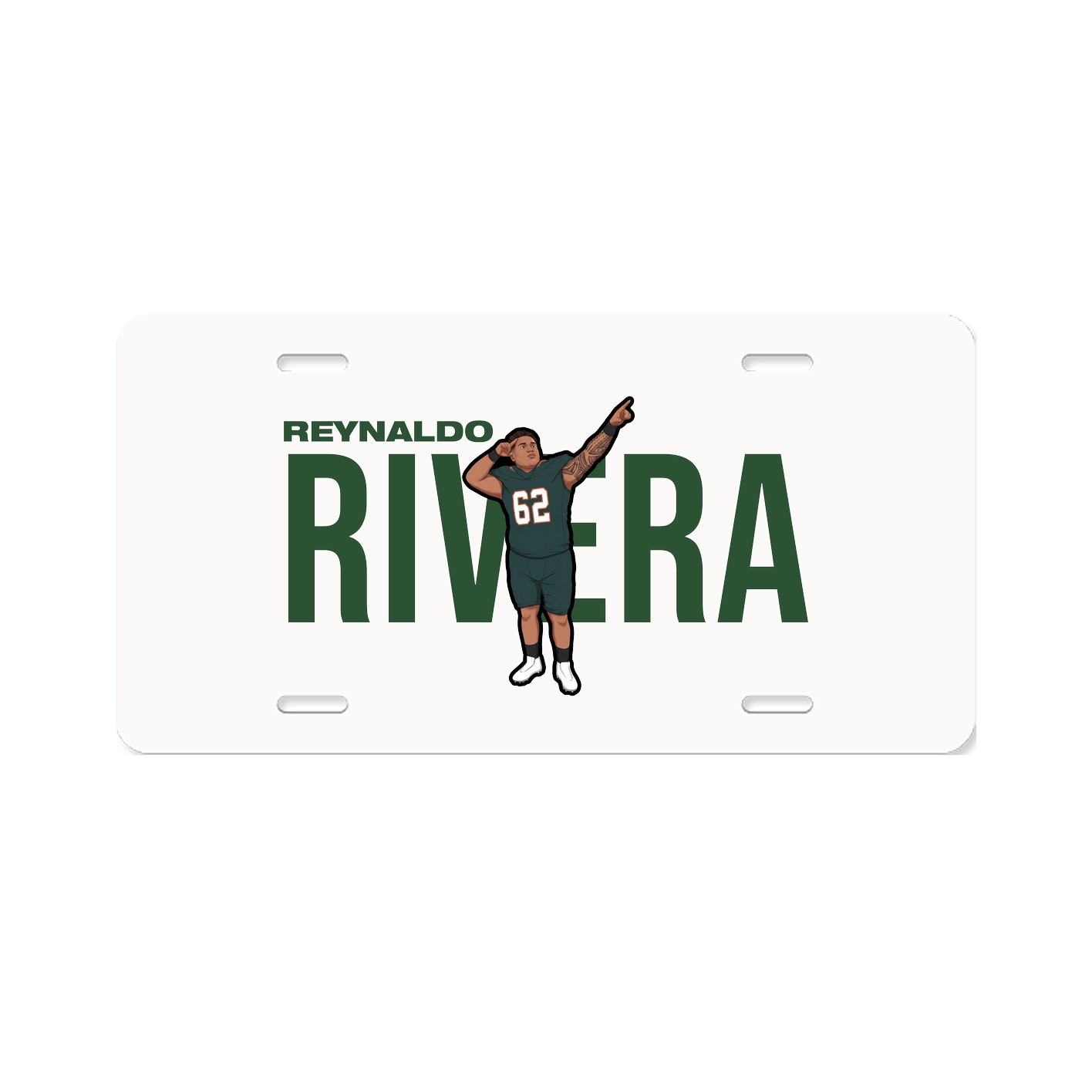 License Plate — Player Name in Classic
