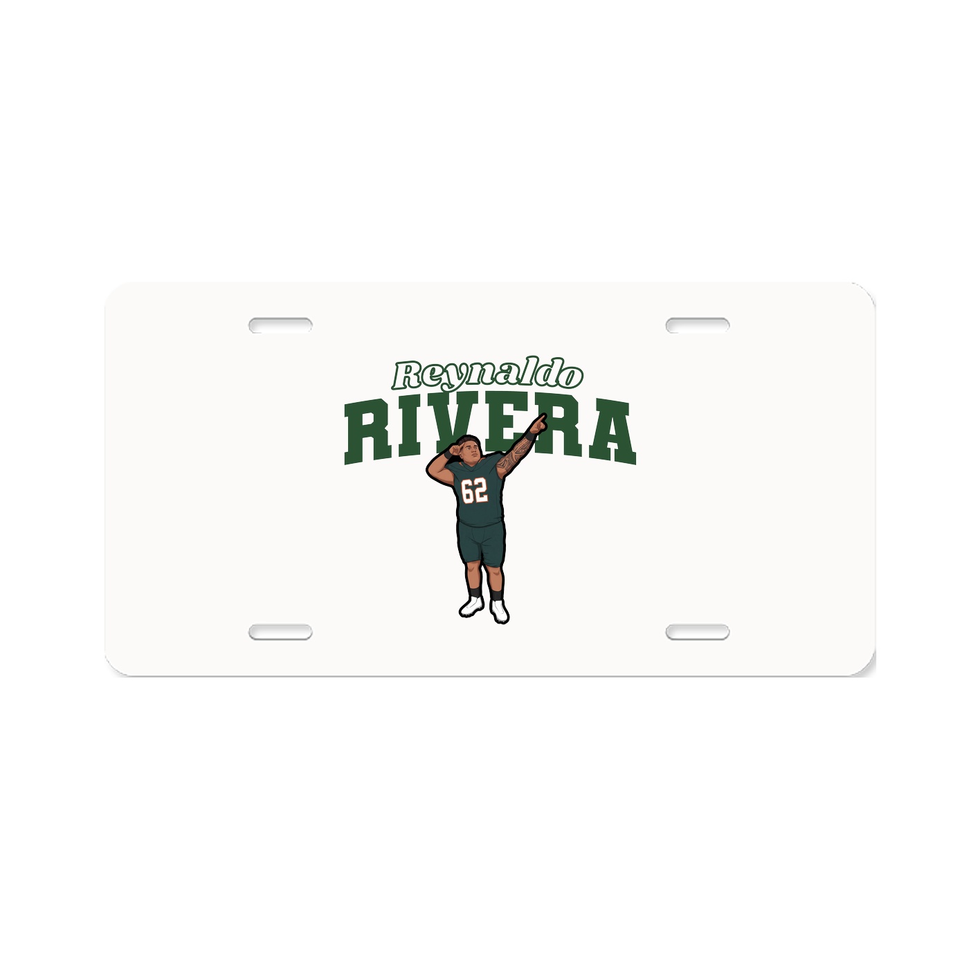 License Plate — Name Arch in Classic