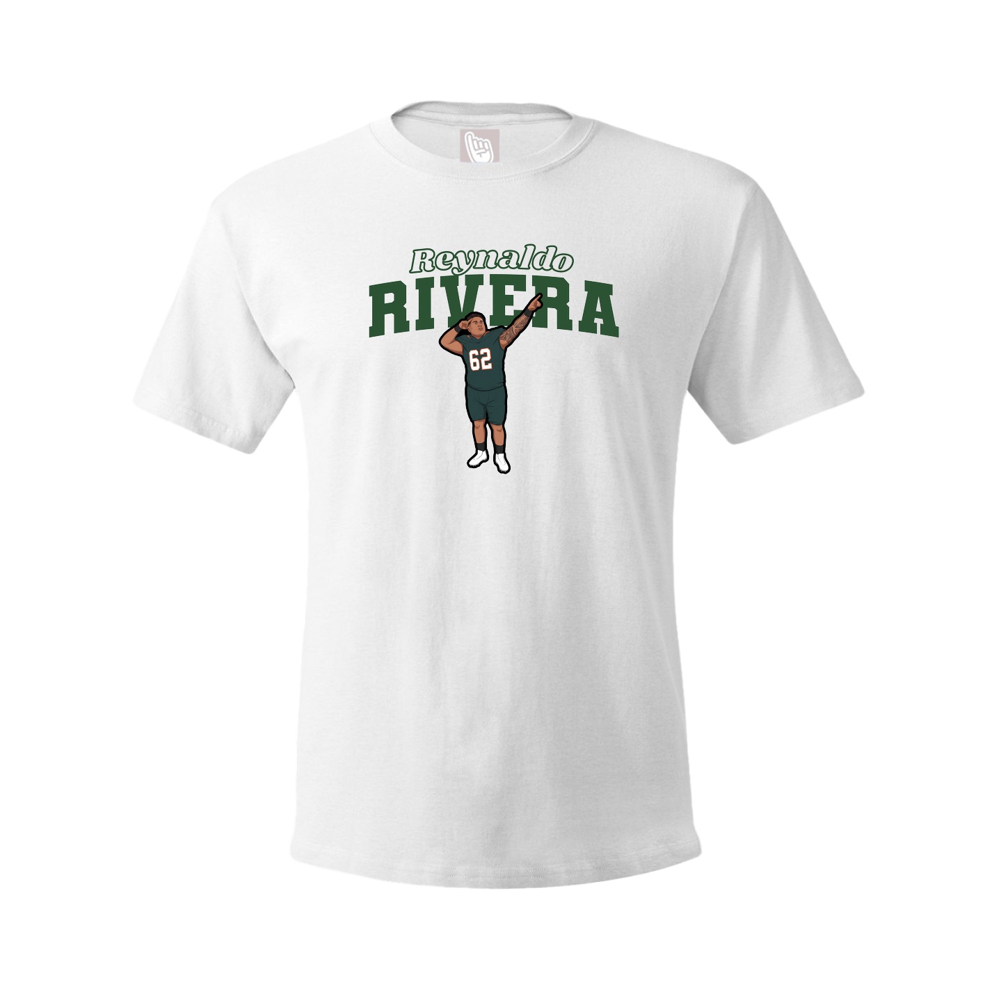 Youth Tee — Name Arch in White
