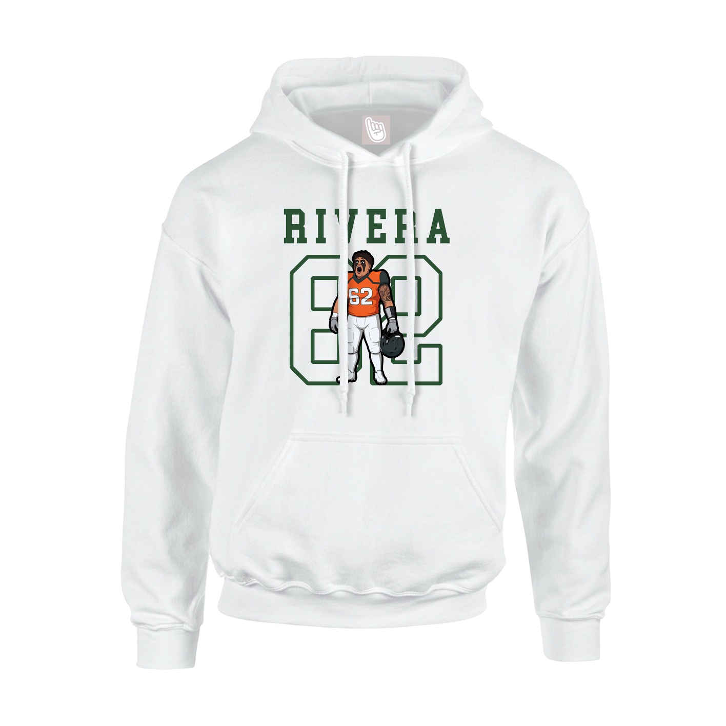 Hoodie — Shirsey in White
