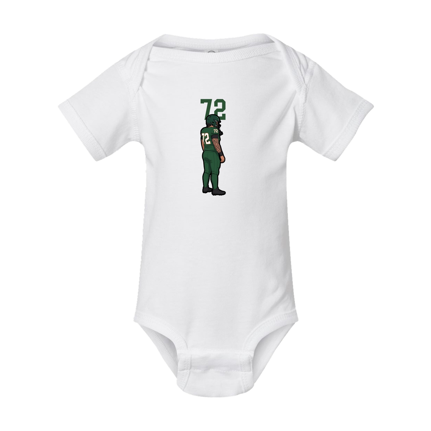 Baby Onesie — Number Top in White