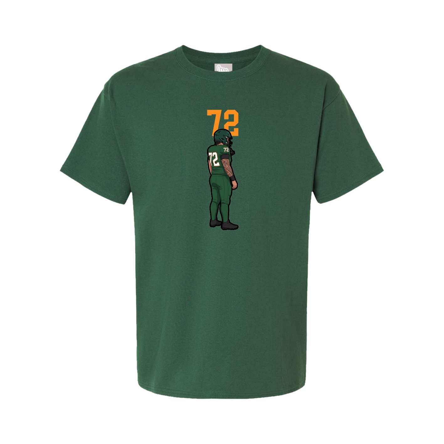 Youth Tee — Number Top in Green