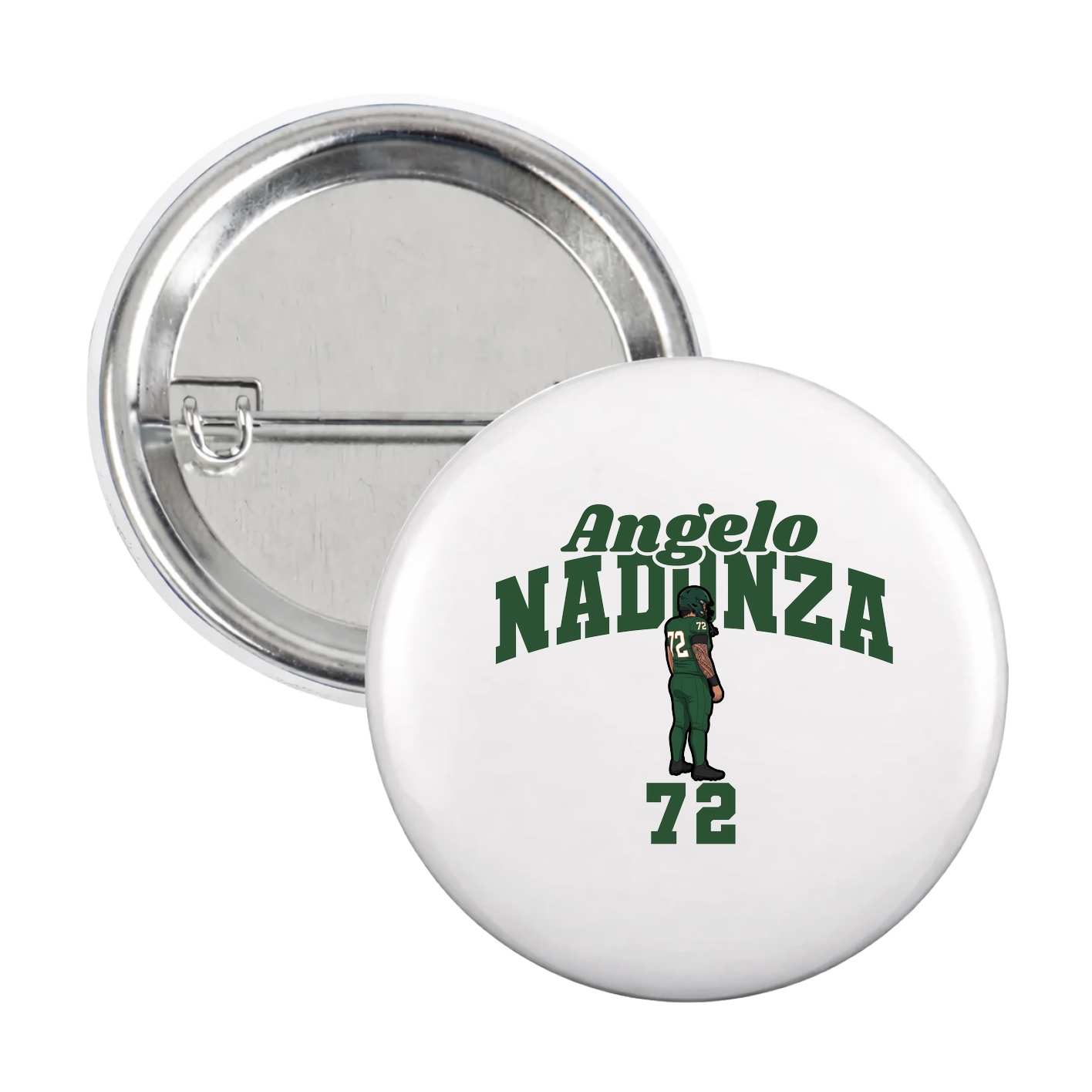 Game Day Button — Signature Arch in White