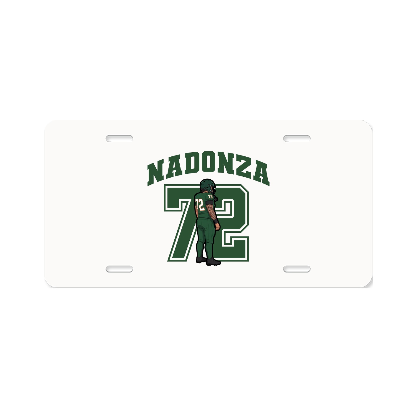 License Plate — Number in Classic