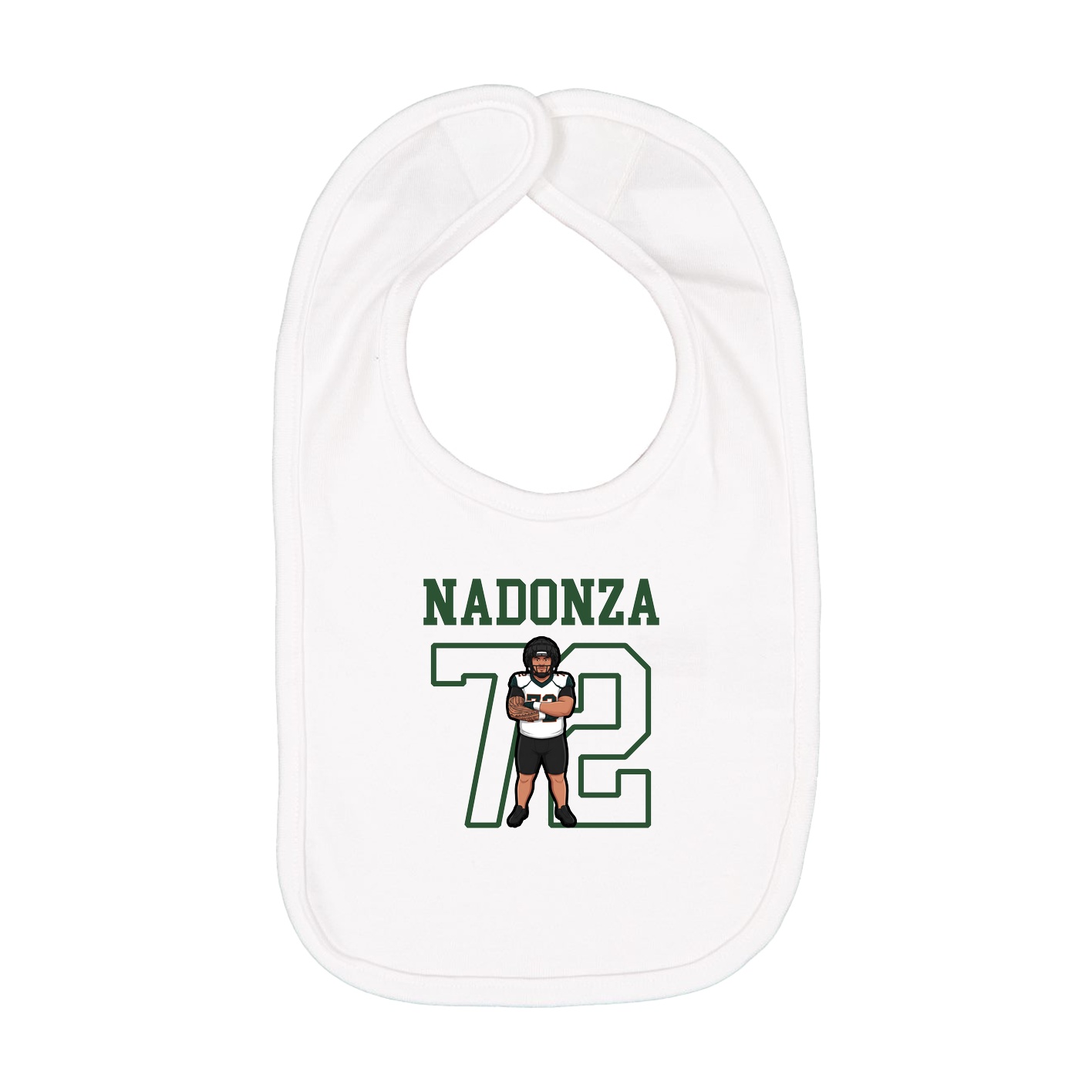Infant Bib — Shirsey in White