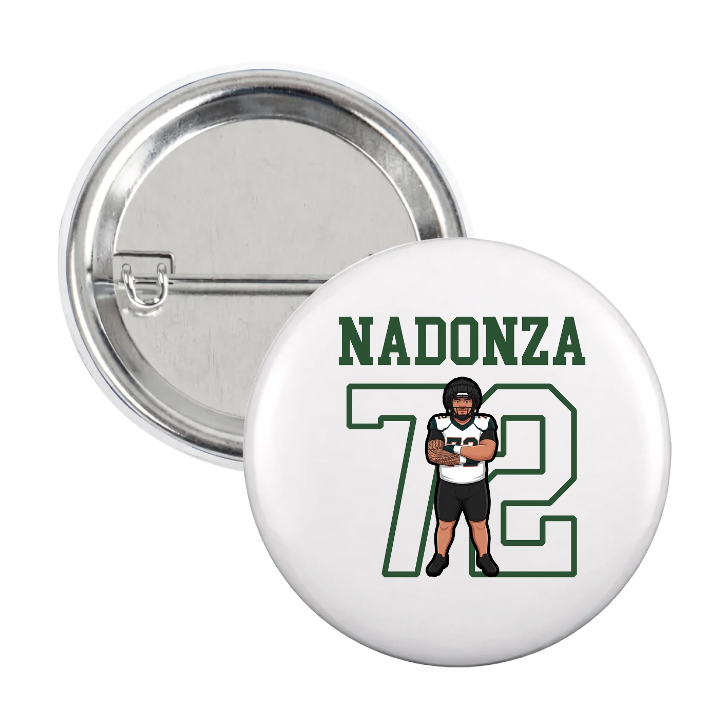 Game Day Button — Shirsey in White