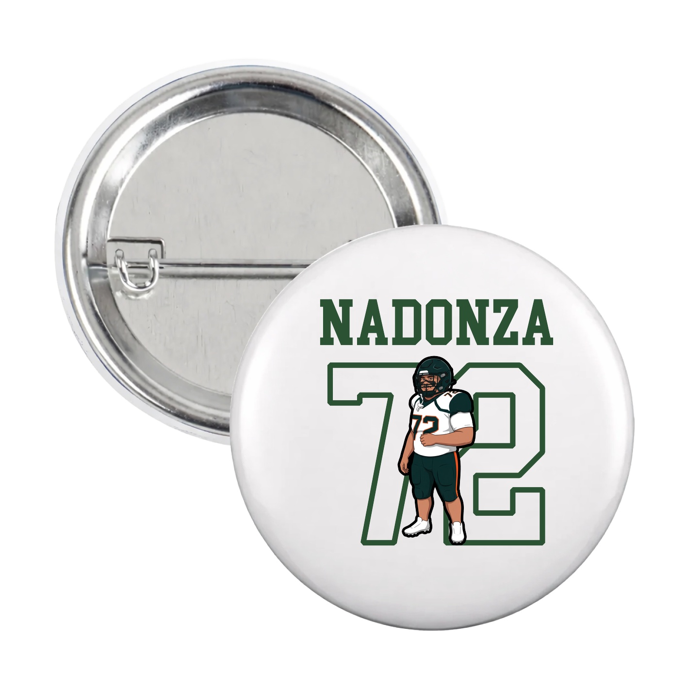 Game Day Button — Shirsey in White