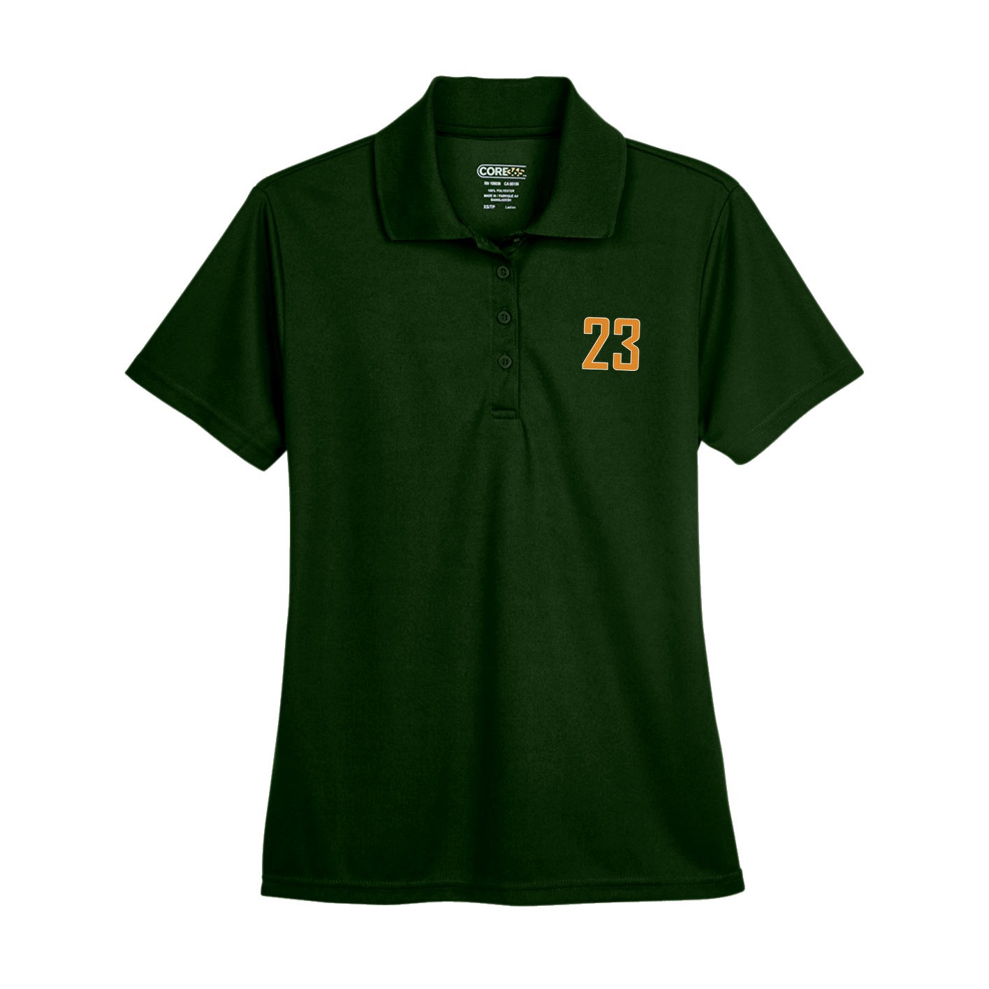 Womens Performance Polo — Front Shirsy in Green