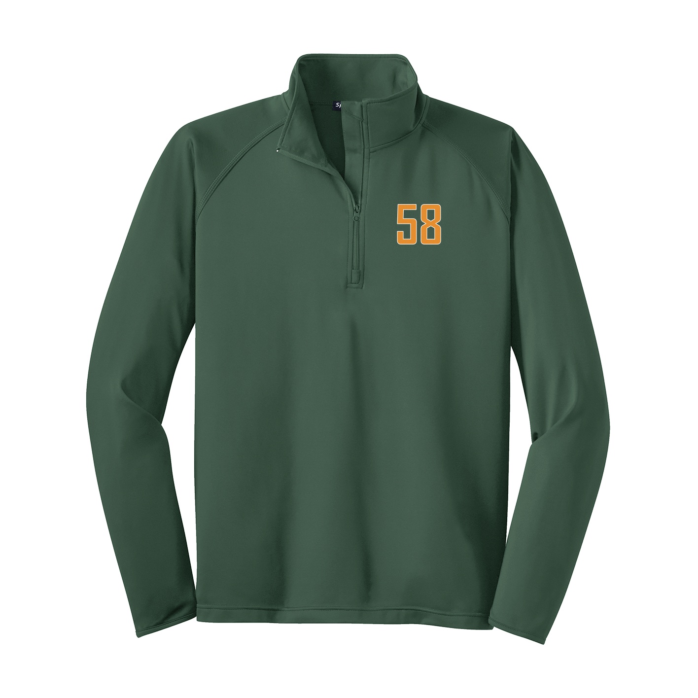 Q-Zip Pullover — Front Shirsy in Green