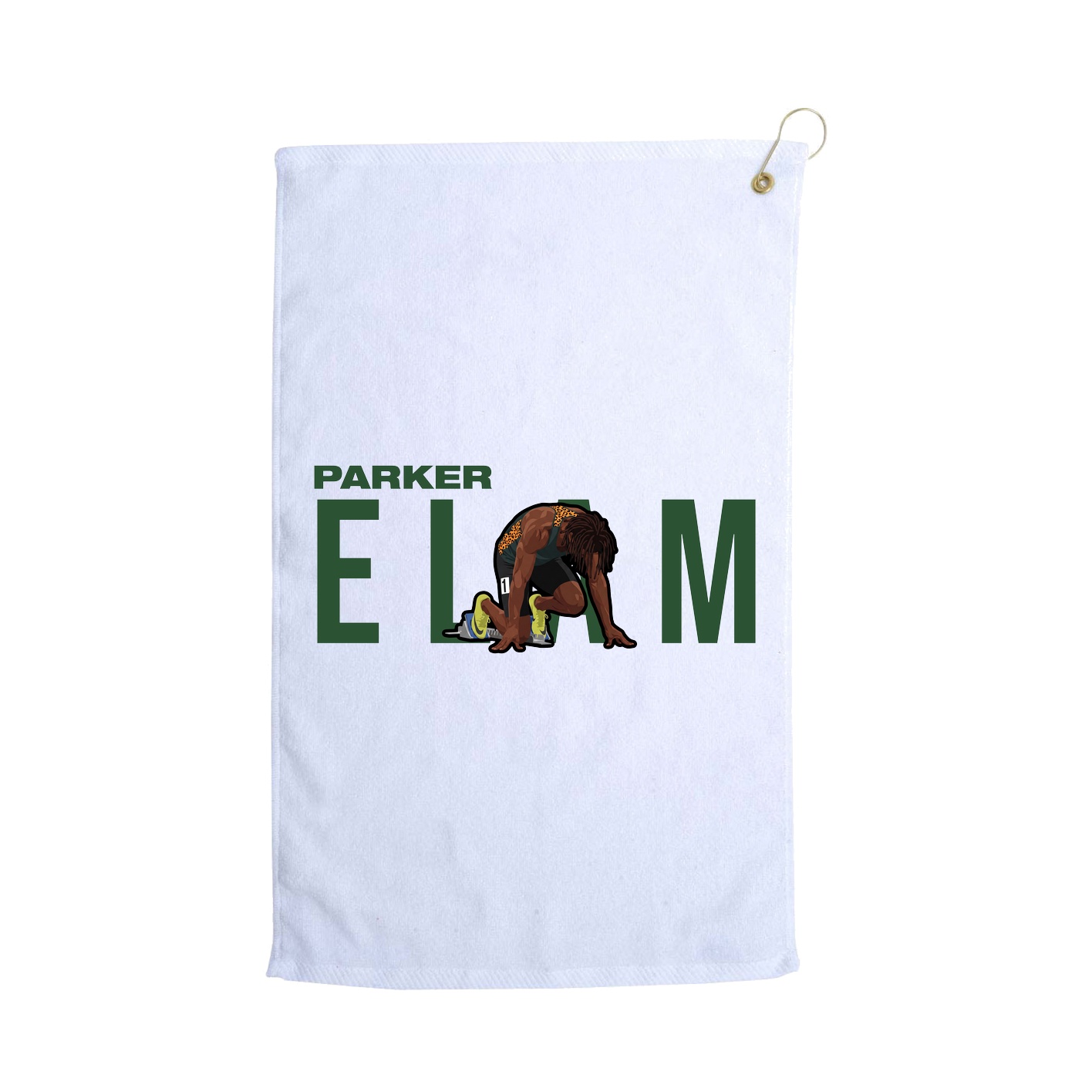 Golf Towel — Player Name in White