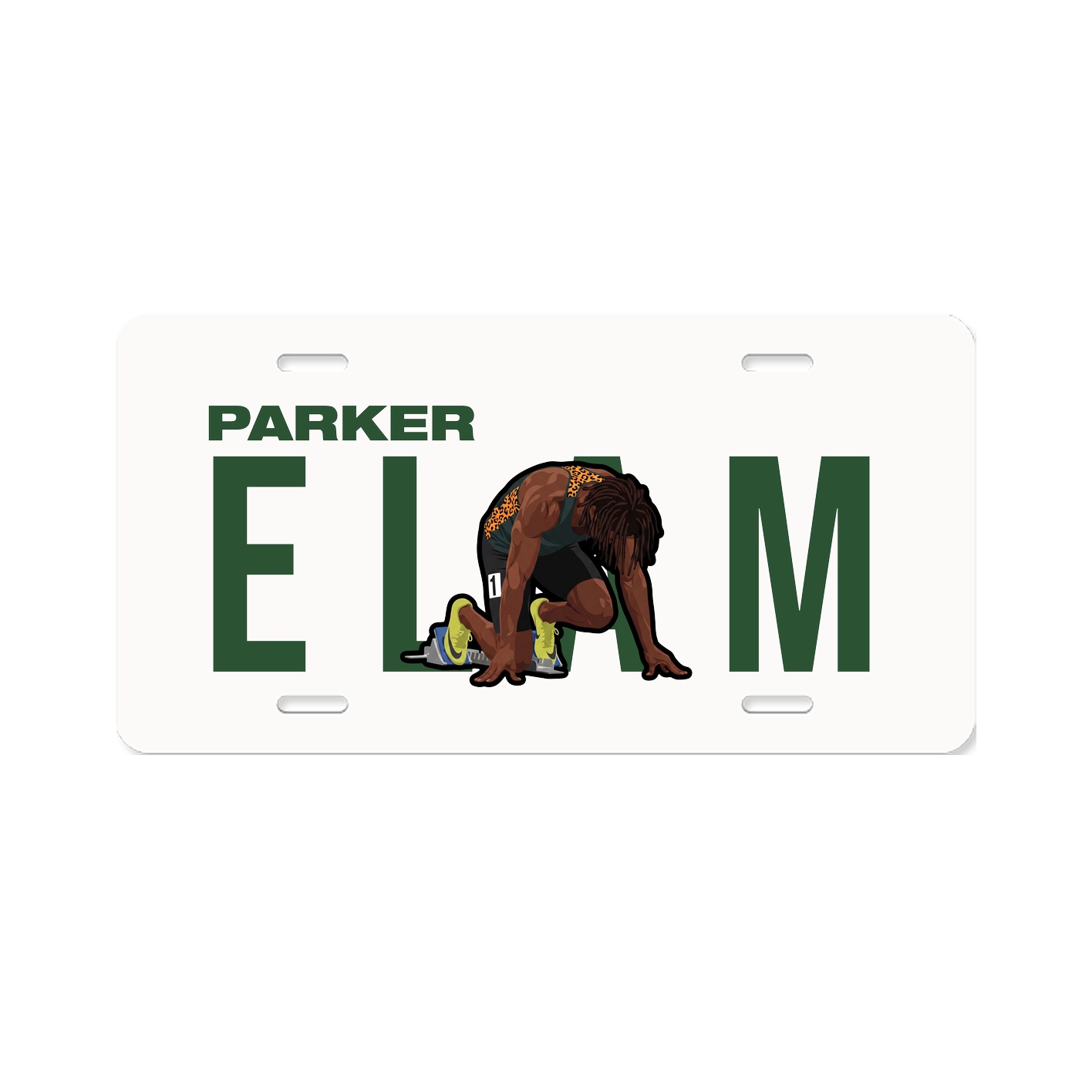 License Plate — Player Name in Classic
