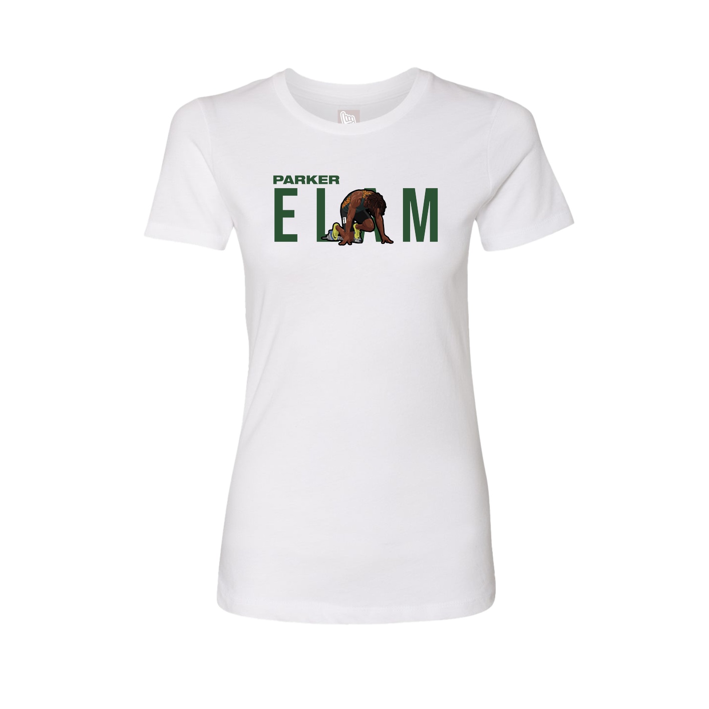 Womens Tee — Player Name in White