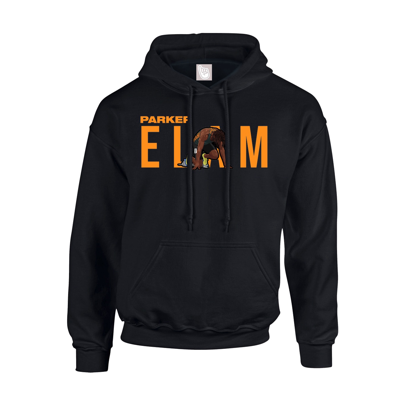 Hoodie — Player Name in Black