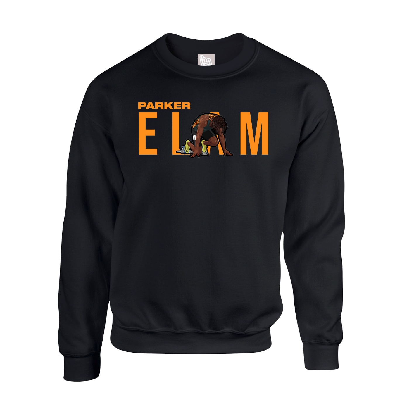 Fleece Crew — Player Name in Black