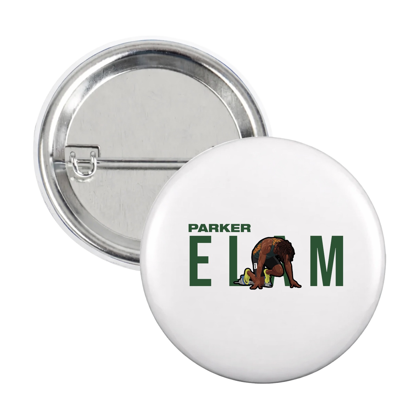 Game Day Button — Player Name in White