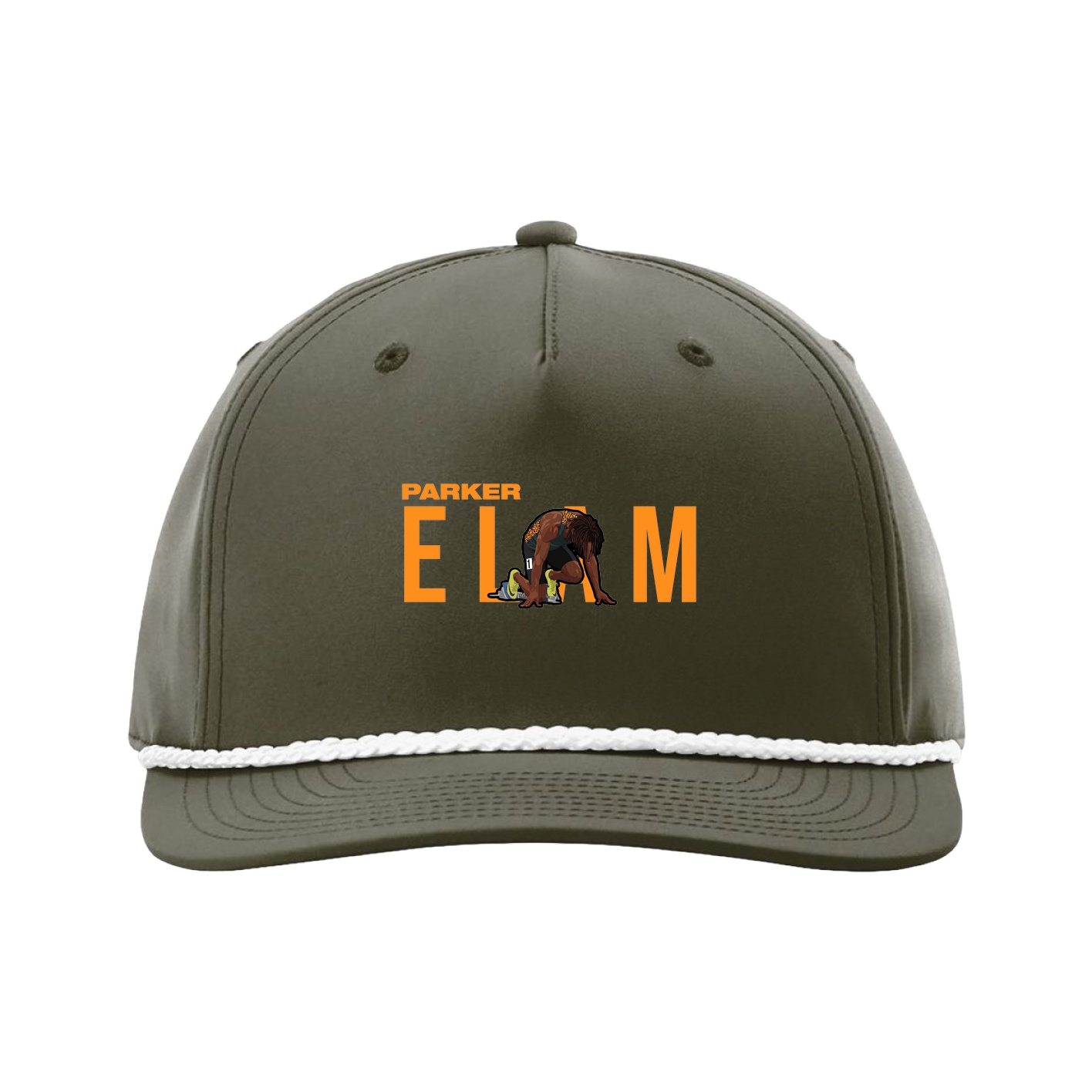 Five-Panel Classic Rope Cap — Player Name in Green