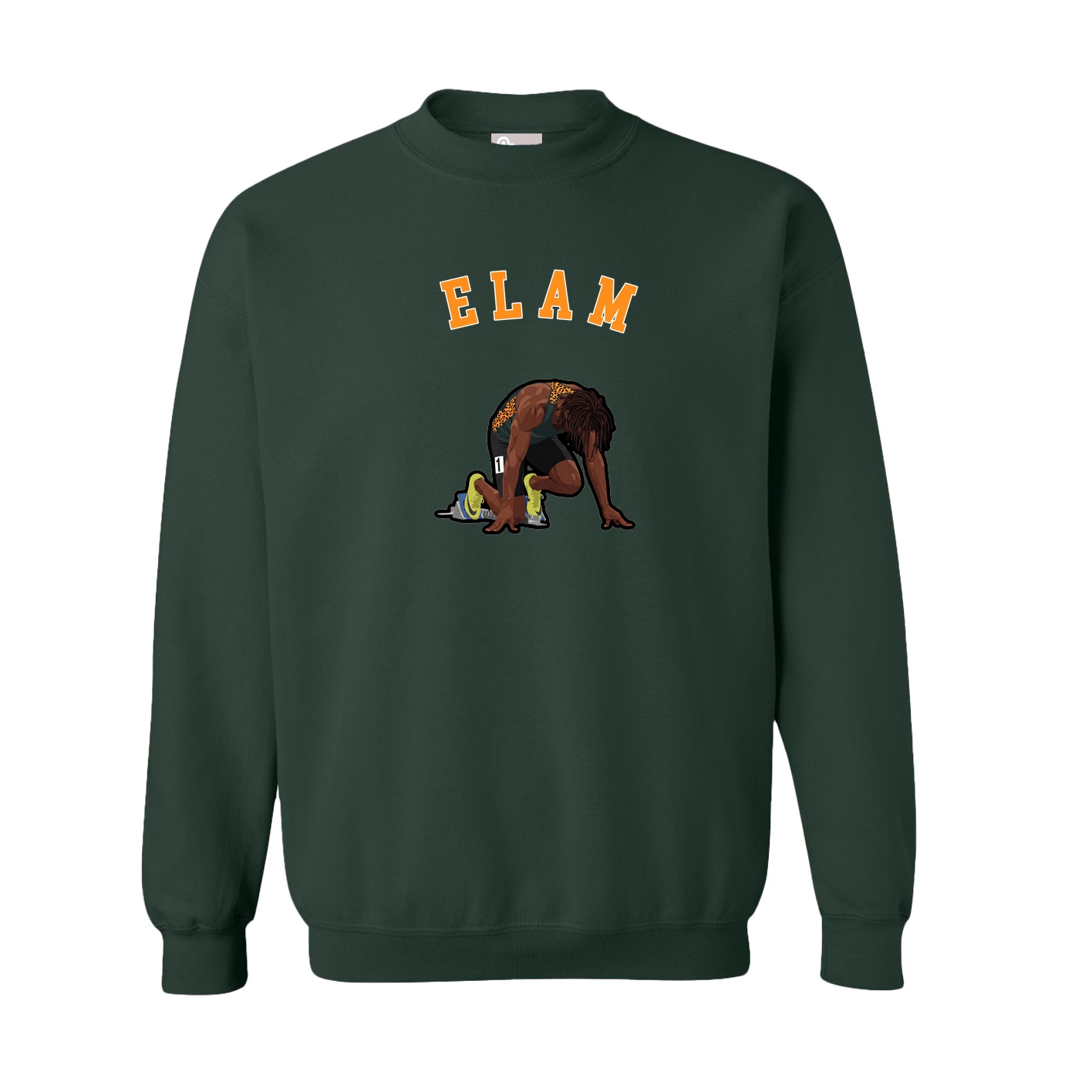 Fleece Crew — Shirsey Arch in Green