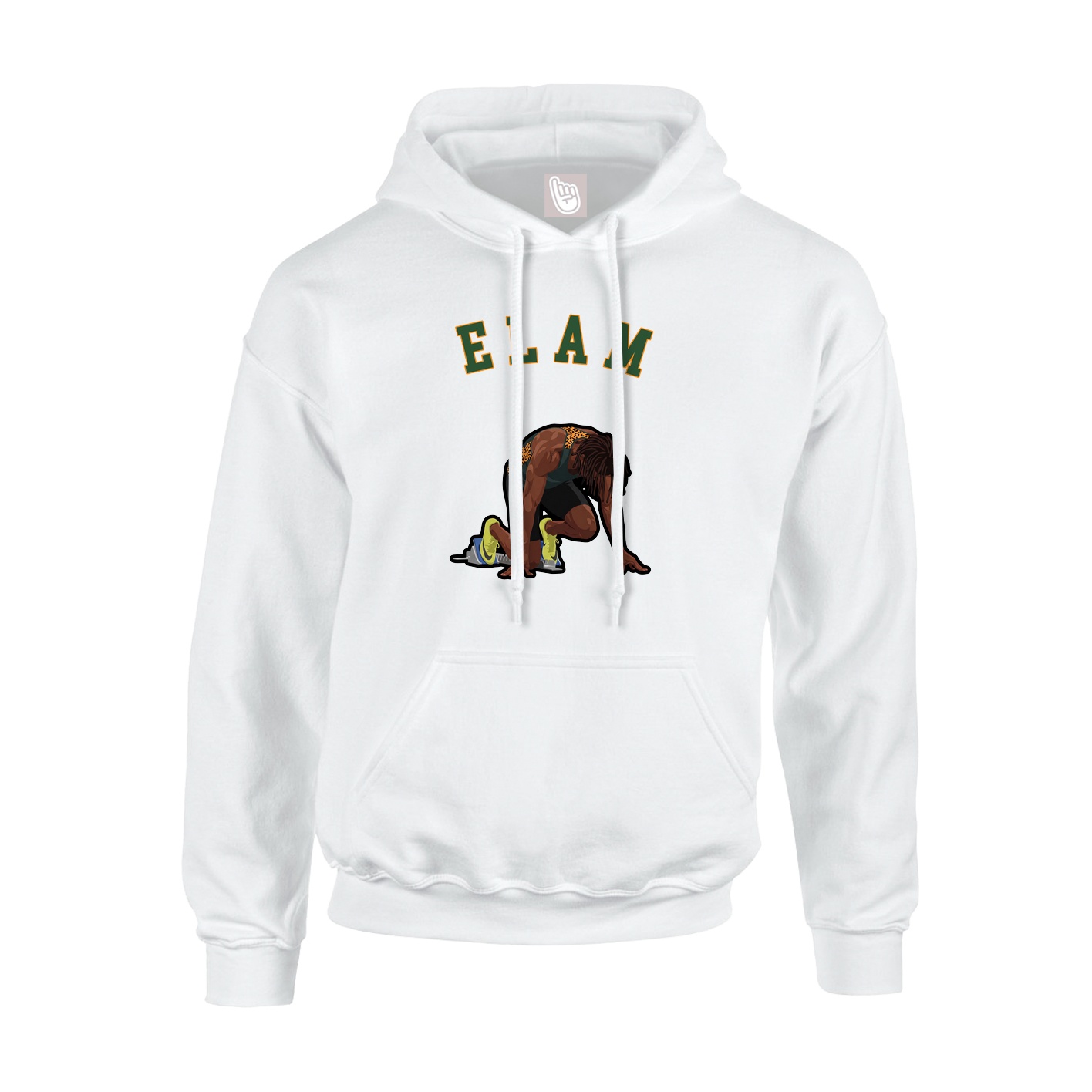 Youth Hoodie — Shirsey Arch in White