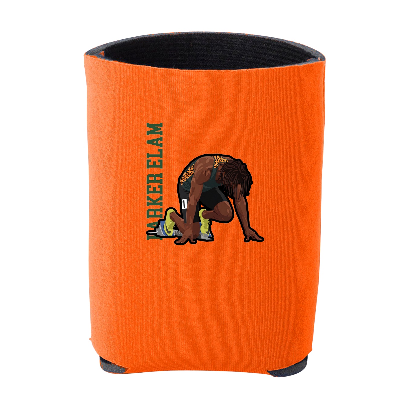 Can Holder — Name Vertical in Orange