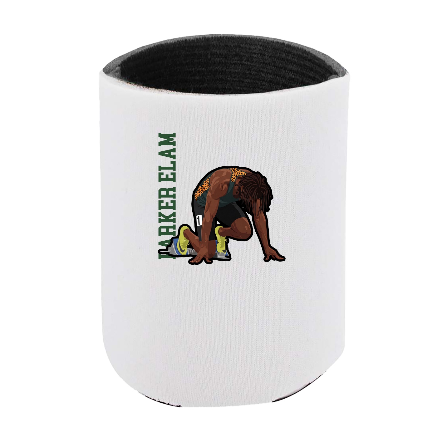 Can Holder — Name Vertical in White