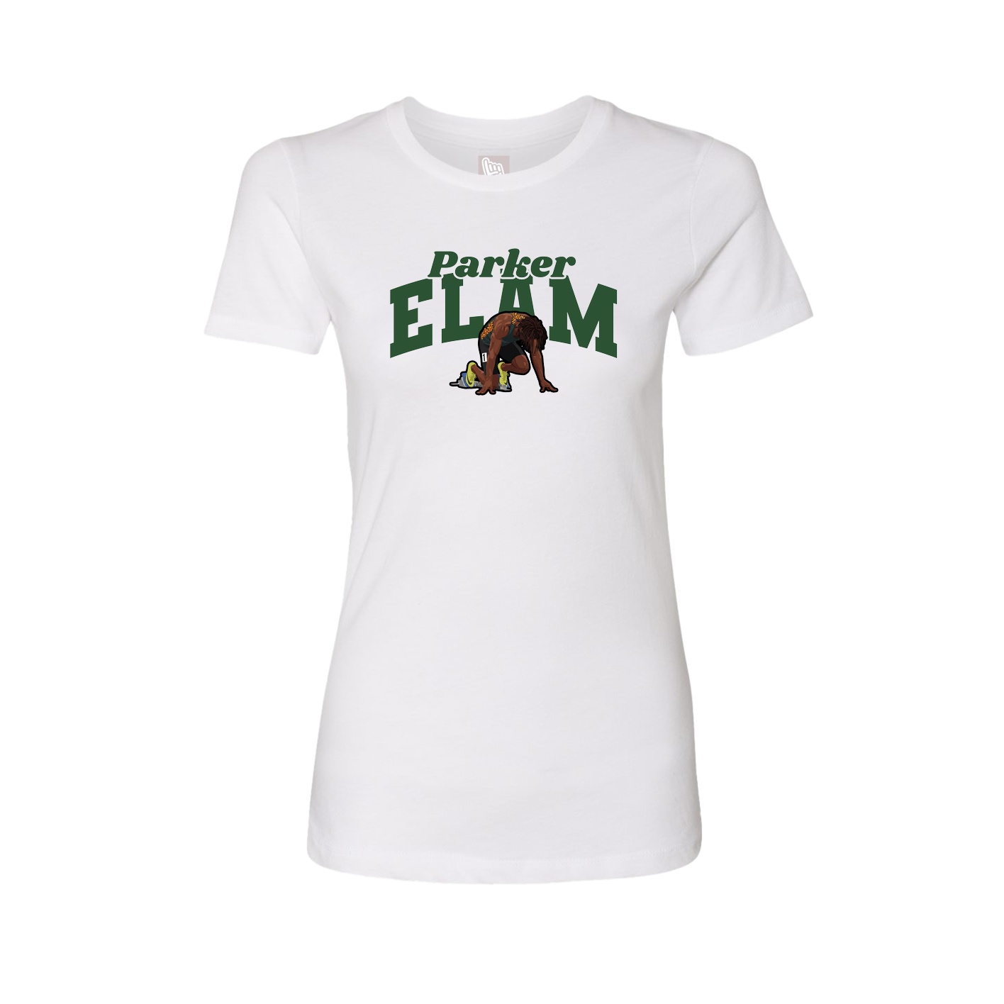Womens Tee — Signature Arch in White