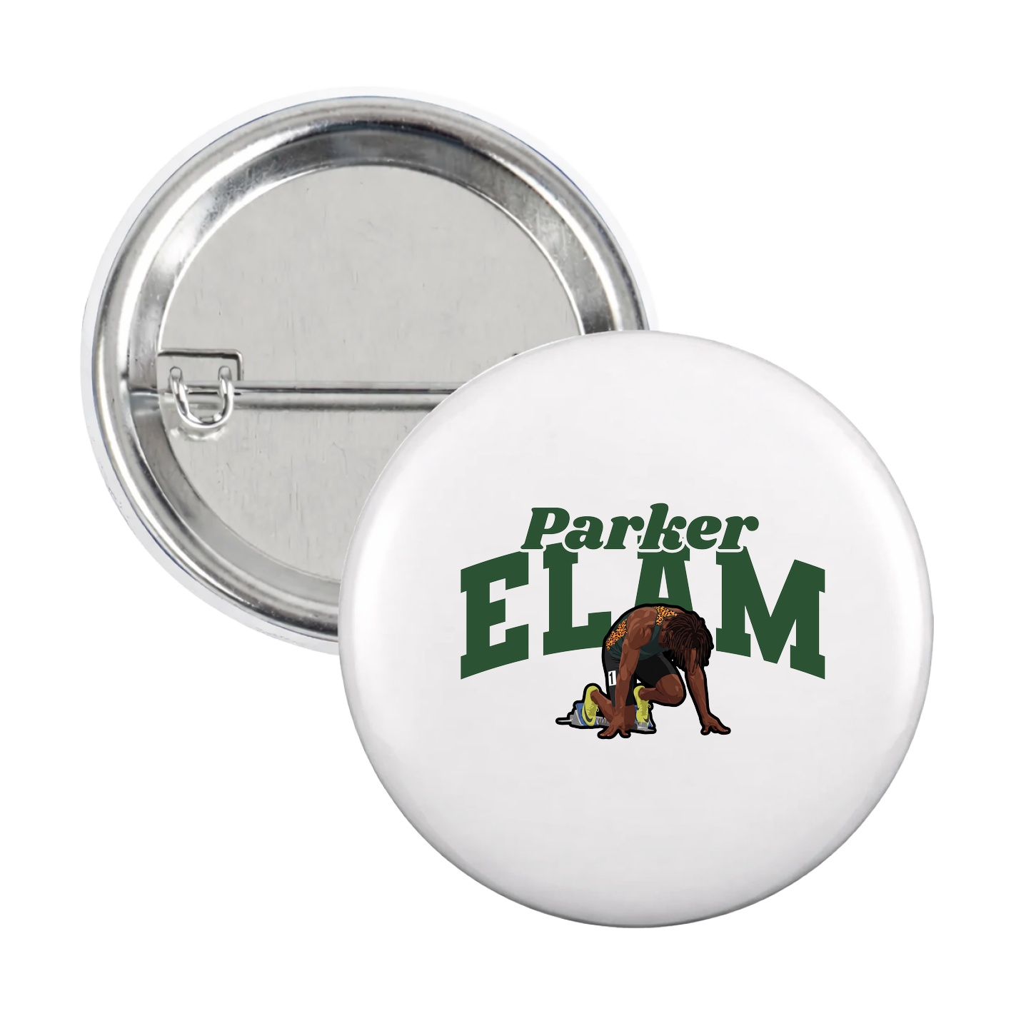 Game Day Button — Signature Arch in White