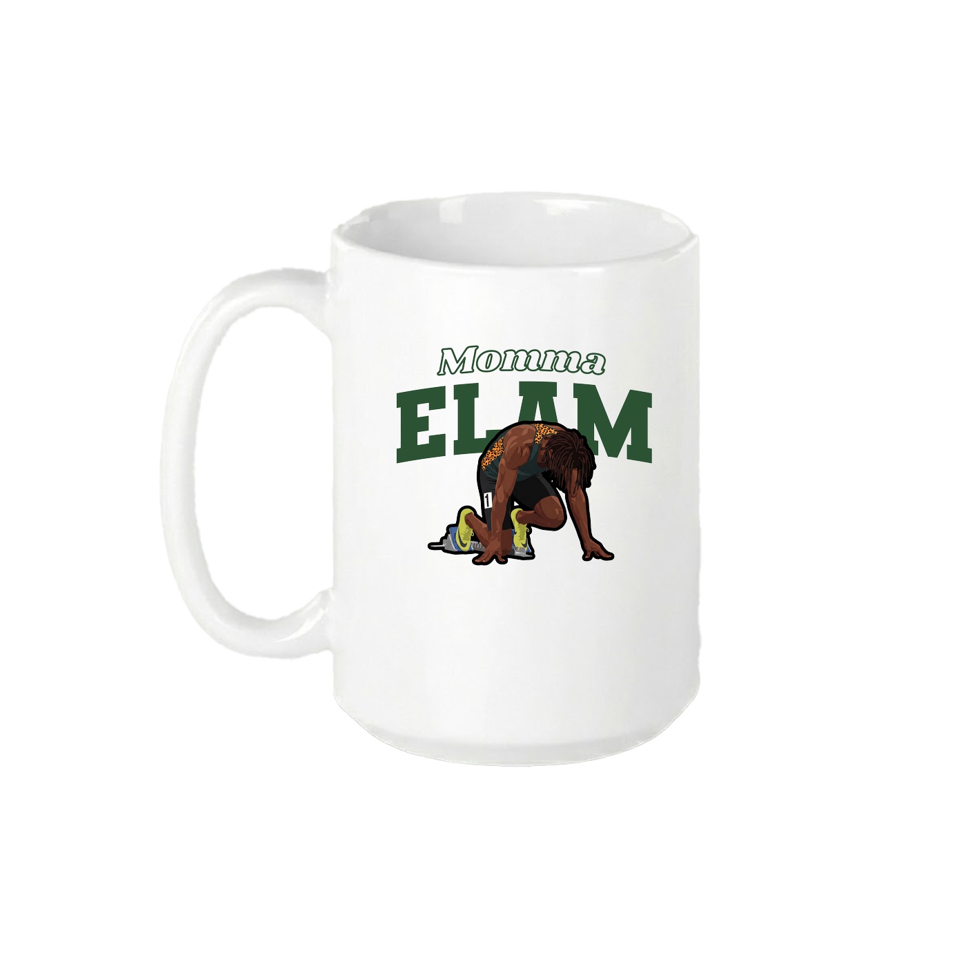 15oz Coffee Mug — Mothers Day Block in White