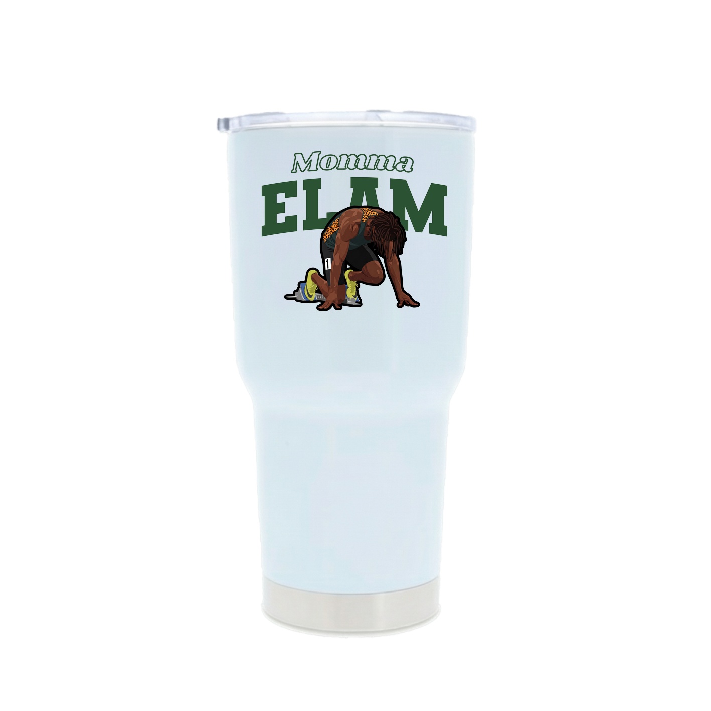 30oz Stainless Steel Tumbler — Mothers Day Block in White