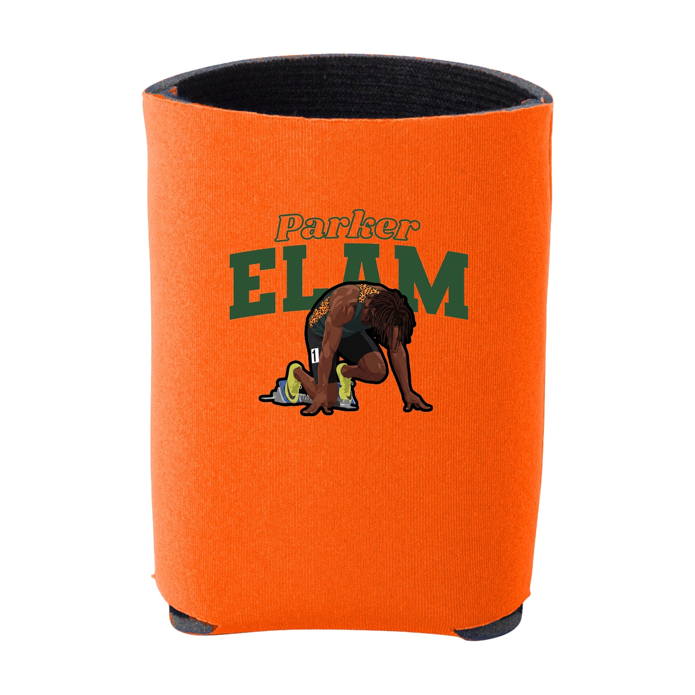 Can Holder — Name Arch in Orange