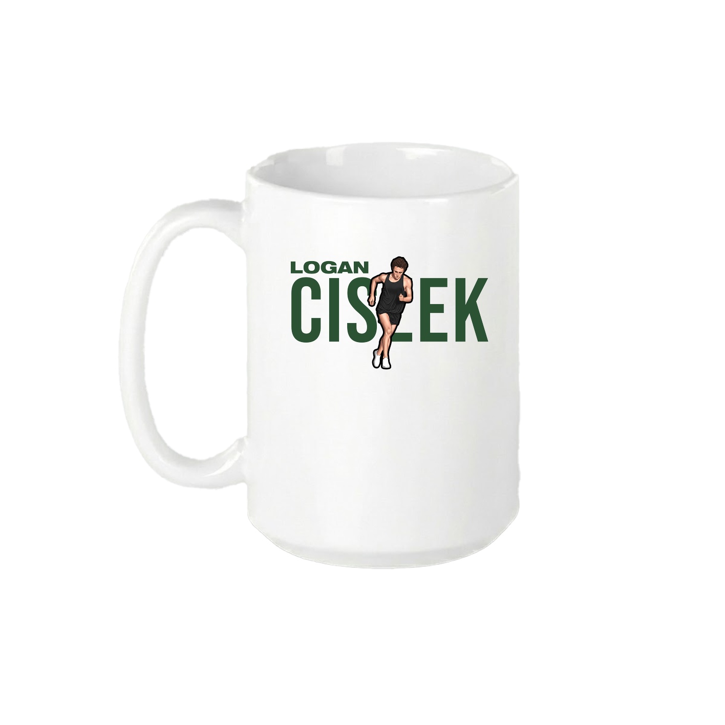 15oz Coffee Mug — Player Name in White