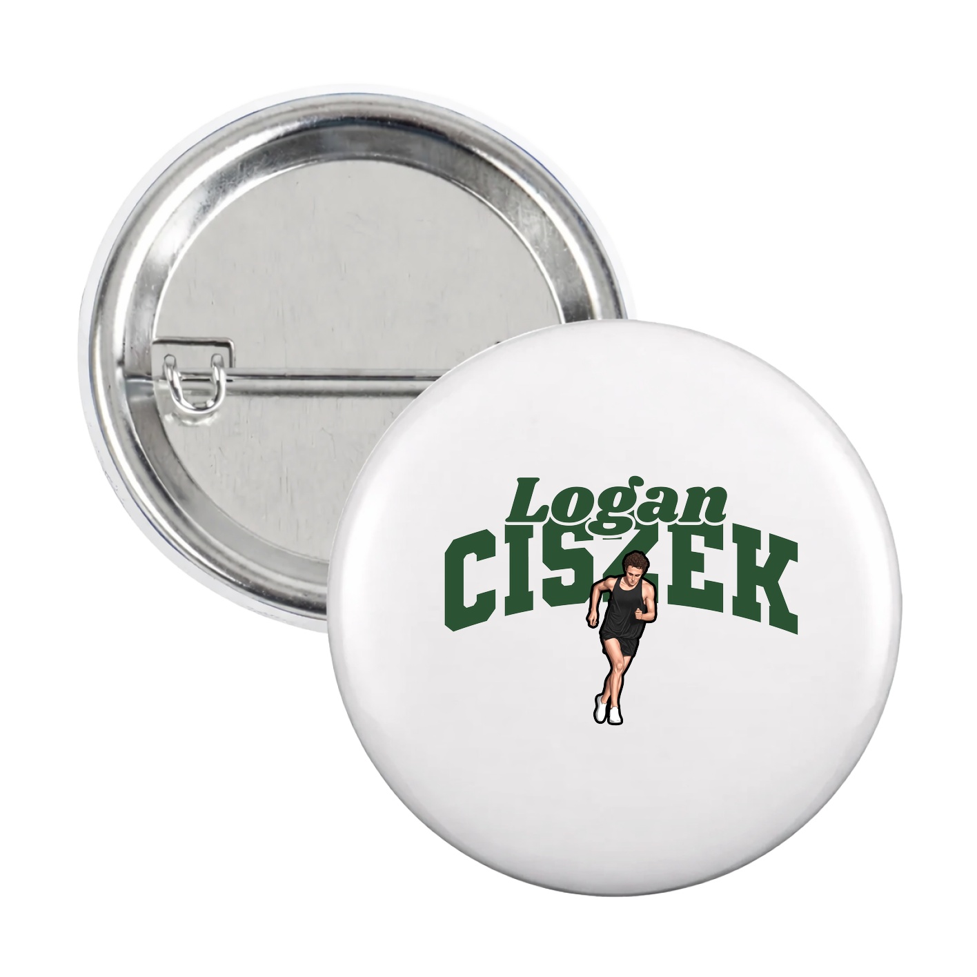 Game Day Button — Signature Arch in White