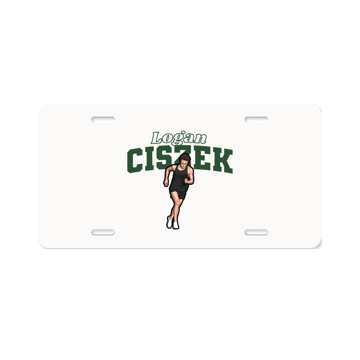 License Plate — Name Arch in Classic