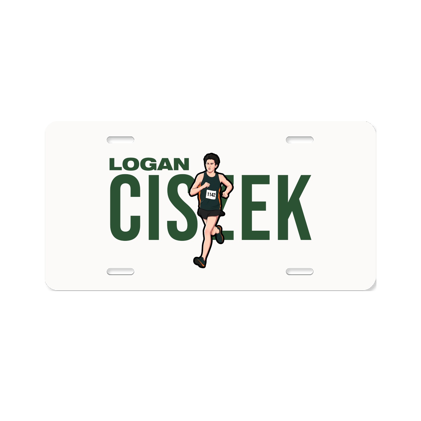 License Plate — Player Name in Classic