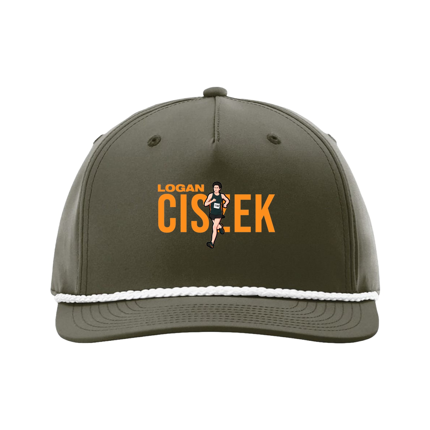 Five-Panel Classic Rope Cap — Player Name in Green