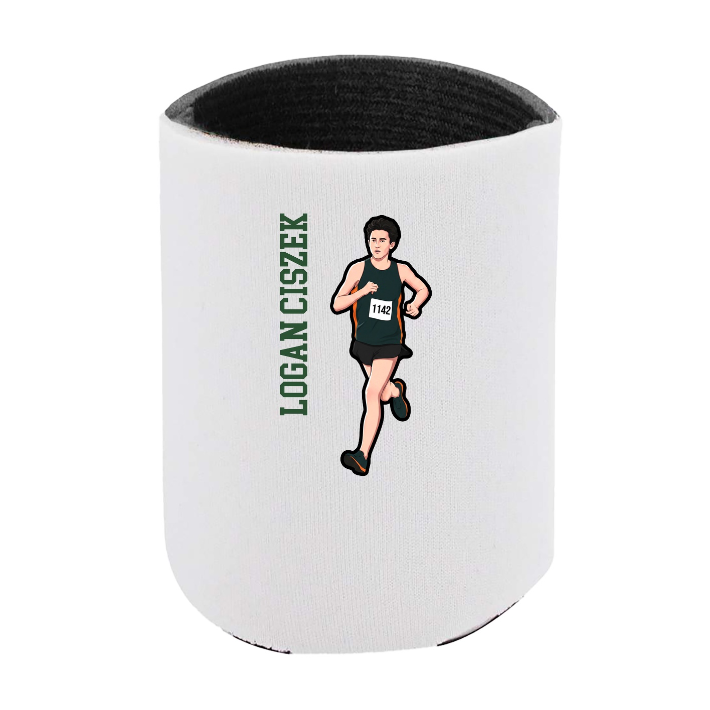 Can Holder — Name Vertical in White