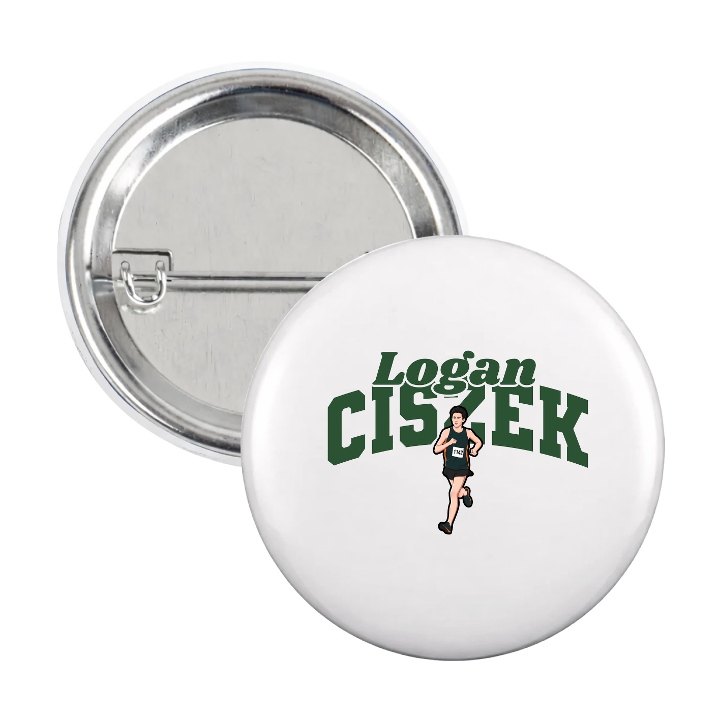 Game Day Button — Signature Arch in White