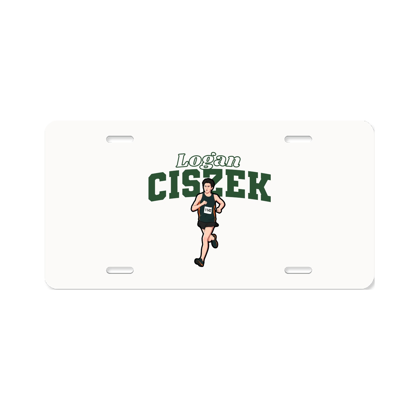 License Plate — Name Arch in Classic
