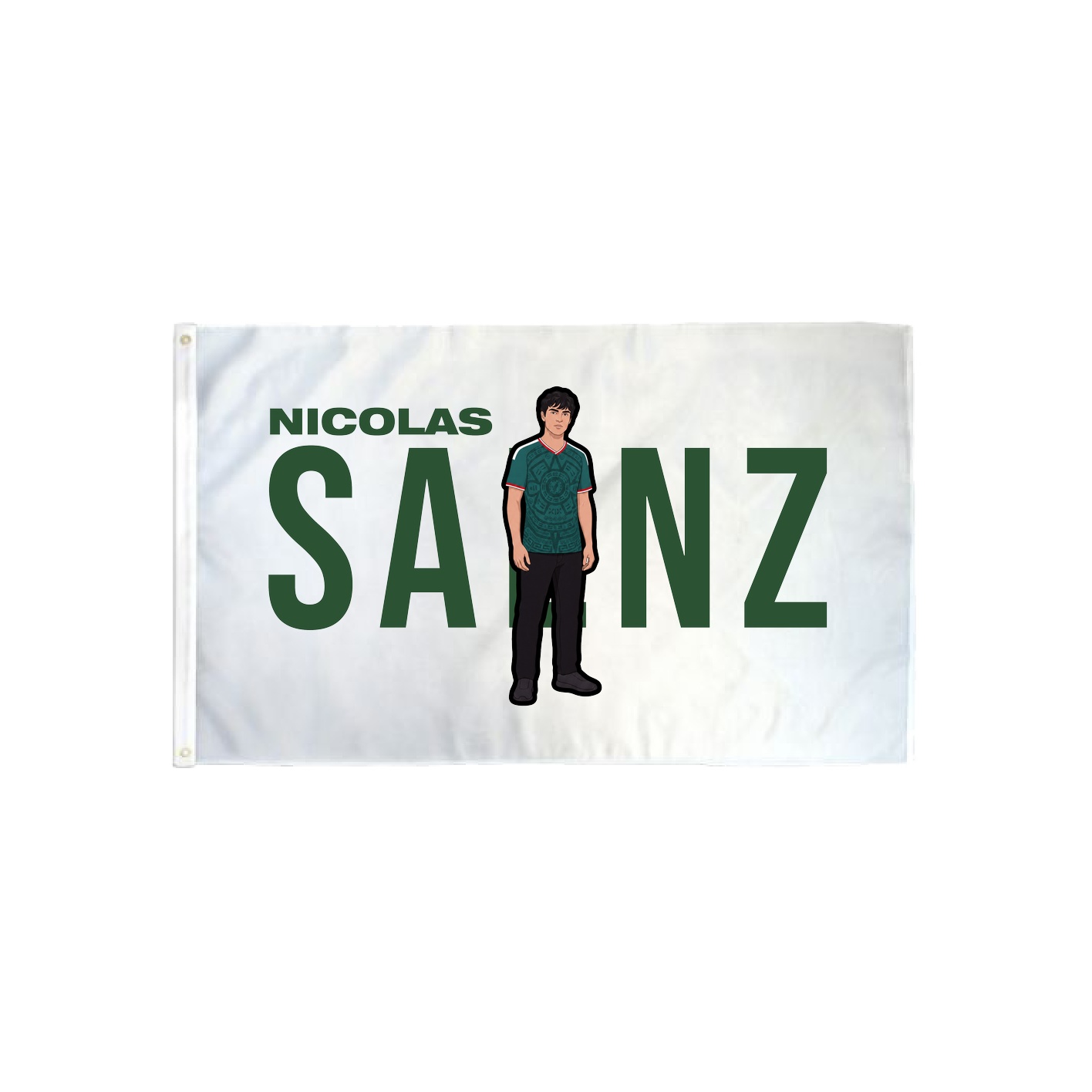 3x5 Flag — Player Name in Classic