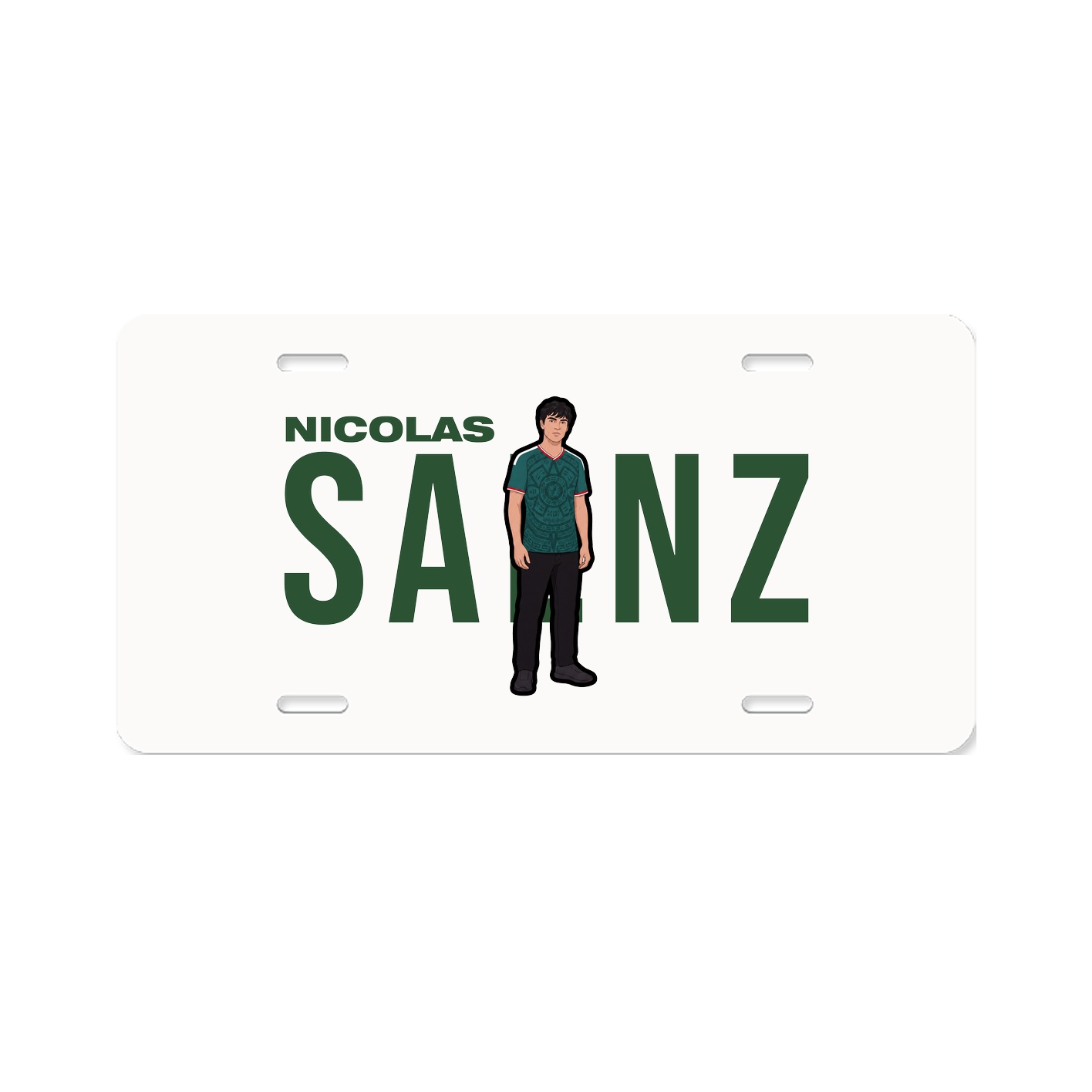 License Plate — Player Name in Classic