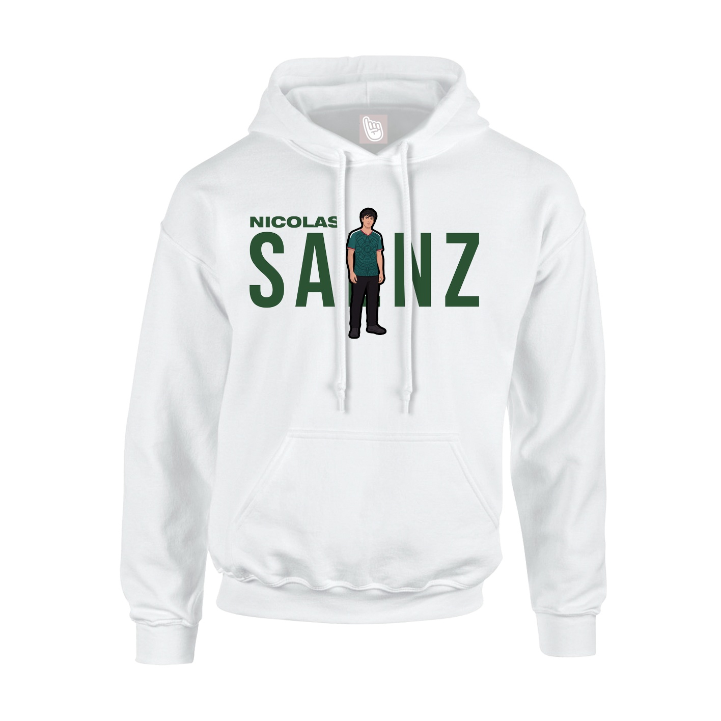 Hoodie — Player Name in White