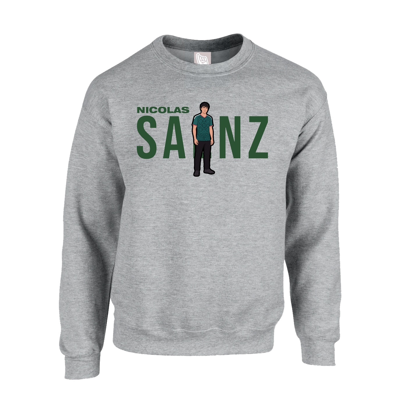 Fleece Crew — Player Name in Grey