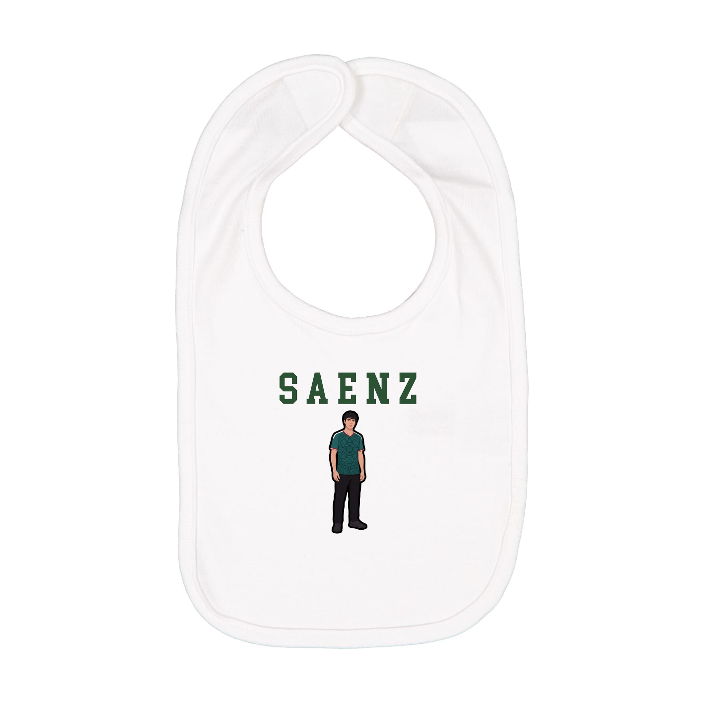 Infant Bib — Shirsey in White