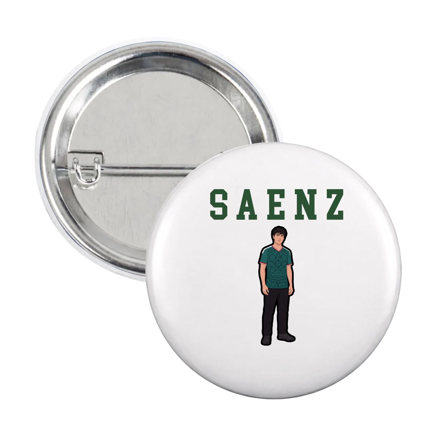 Game Day Button — Shirsey in White