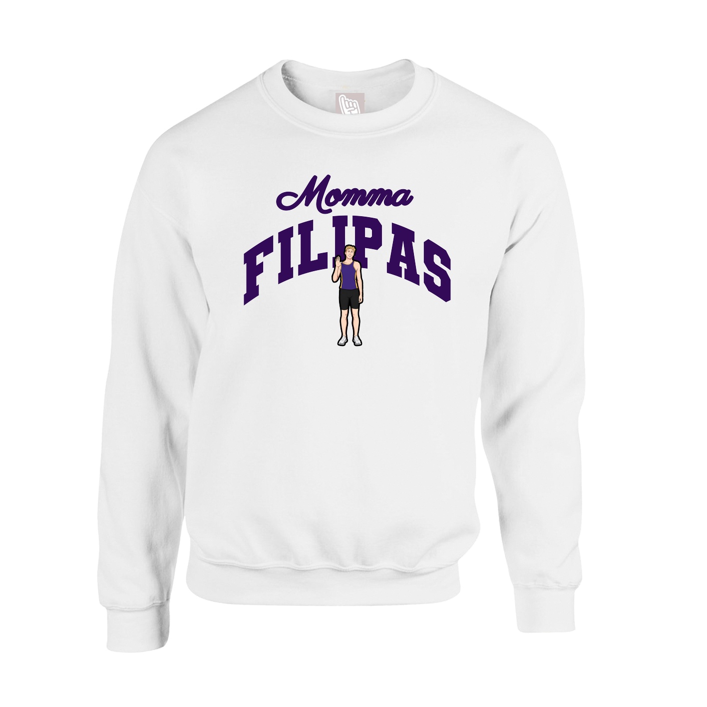Fleece Crew — Mothers Day Arch in White