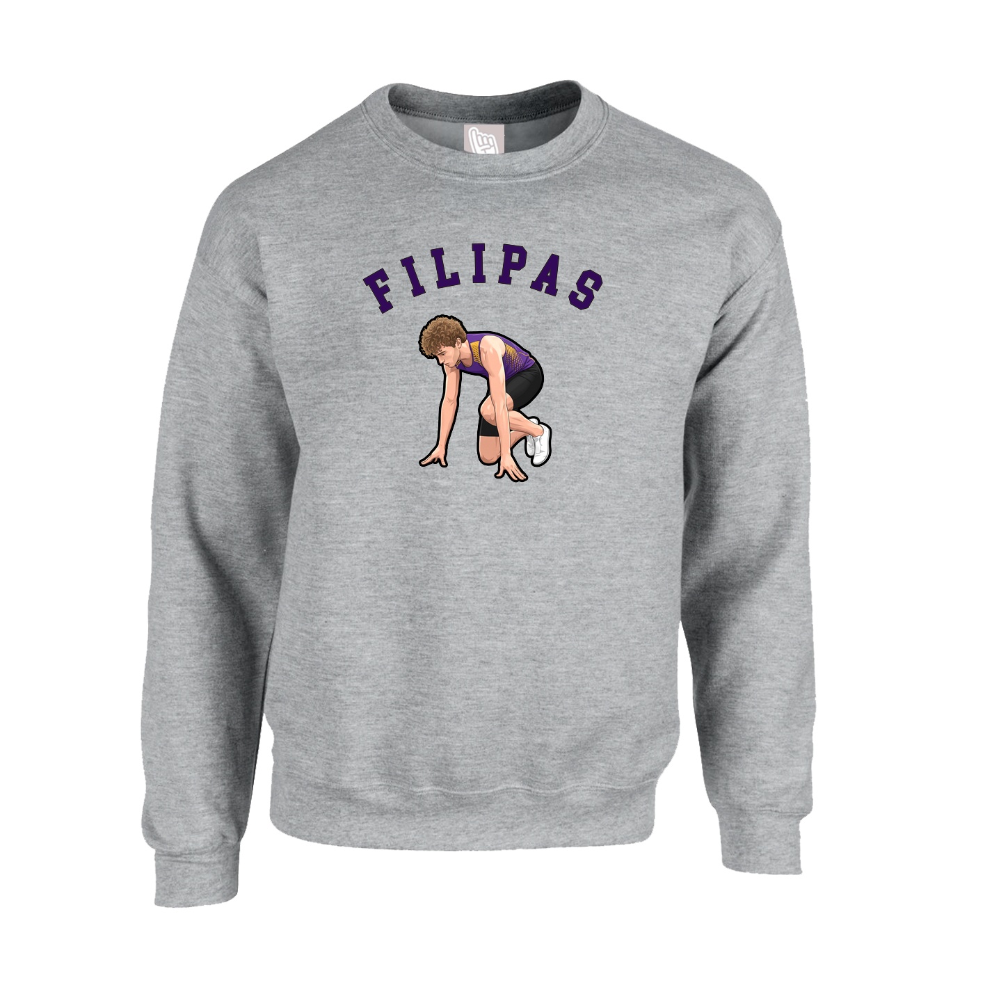 Fleece Crew — Shirsey Arch in Grey